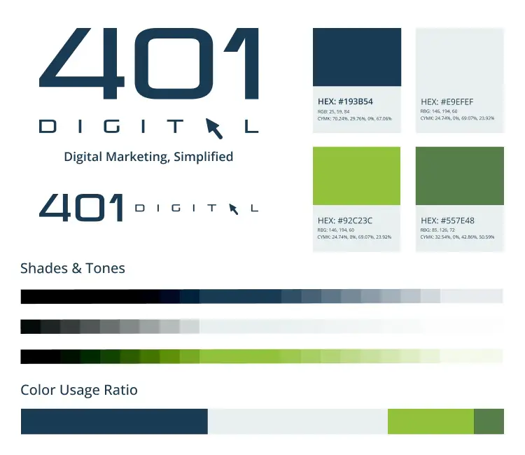 401 Digital Brand Guide Sample